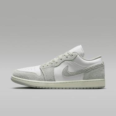 Imagem de Nike Tênis masculino Air Jordan 1 Low SE, Branco/espuma do mar/vela, 38