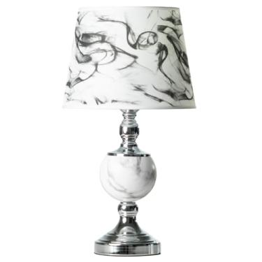 Imagem de Abajur De Tomada Abajur Para Quarto Casal Abajour Cabeceira Abajur de Mesa (Mármore Gold)