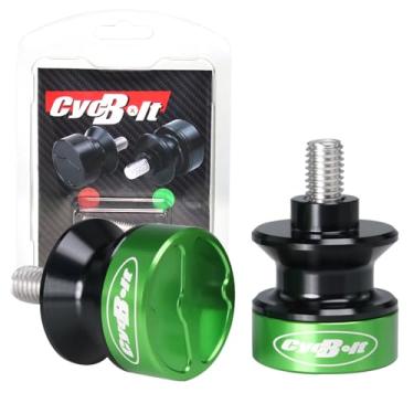 Imagem de CYCBOLT Carretéis de braço oscilante de 10 mm CNC universal M10 bobinas de braço oscilante para todas as motocicletas com furo M10x1,25 adequado para MT-09 MT-10 FZ-09 KLE650 R6 Ninja EX250 FZ1 Z1000