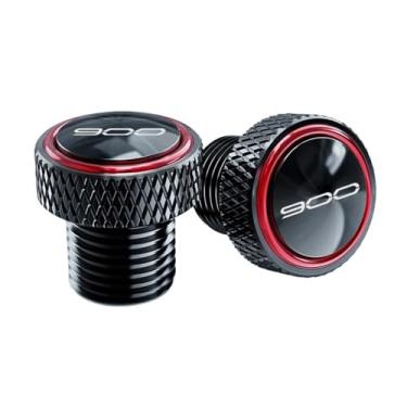 Imagem de jininshengxindianzi Compatible With Z900 Z650 Ninja650 Z900RS Z900SE Motorcycle Accessories Rear Mirror Hole Plugs Screw Bolts Cover Cap(Red 900 W)