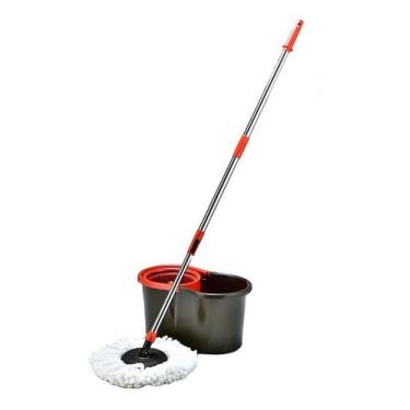Imagem de Balde Mop 360 Giratório C/ Cesto P/ Limpeza Geral Esfregão - Powermaid