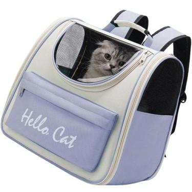 Imagem de Bolsa Mochila Transporte Viagem Passeio Gato Pet Animais Estimaçao Vis
