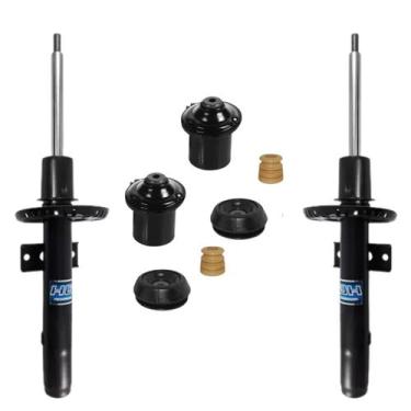 Imagem de Kit Batente + Amortecedores Esq+Dir a Gas Nakata Chevrolet Meriva 2003