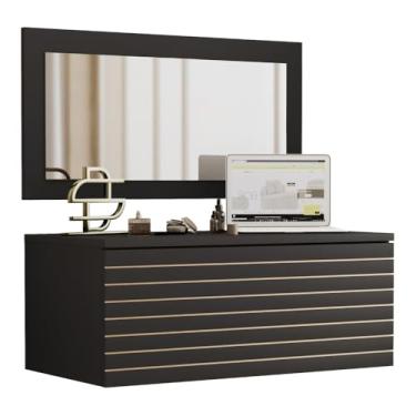 Imagem de Penteadeira Compacta Yara com Bancada Suspensa 01 Gaveta e Espelho