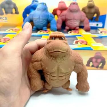 Imagem de Brinquedo Macaco Kong Indestrutível Que Estica e Esmaga Antiestresse