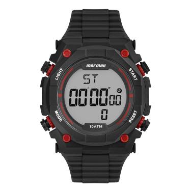 Imagem de Relógio MORMAII masculino digital preto vermelho MO0260C/8R