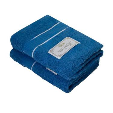 Imagem de Toalha Rosto Linha Excellence 50X80cm DE'LIMAS, Azul Royal