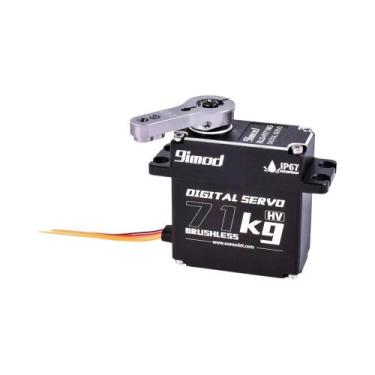 Imagem de Servo RC Sem Escova De Alto Torque 71KG Para Carro, Barco E Robô RC 1/