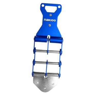 Imagem de Generic Fivela de cinto universal de ferramentas de metal, clipe de corrente de liga de alumínio, cabide de cintura para eletricista, Azul