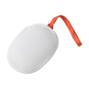 Imagem de YWJLQH Saco de sabonete de malha, bolsa de sabonete para banho, versátil, secagem rápida, compacto, presente de férias, bolsa de malha para acampamento, Branco