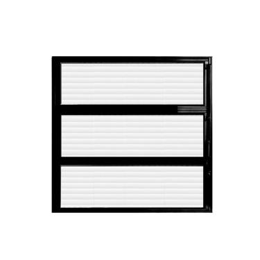 Imagem de Vitrô Basculante Alumínio 60 x 60cm Vidro Horizontal Hale Preto