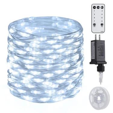 Imagem de Luzes de corda JMEXSUSS 200 LED 20 m à prova d'água 8 modos