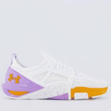 Imagem de Tênis Under Armour Tribase Cross 2 Branco e Lilás, 34