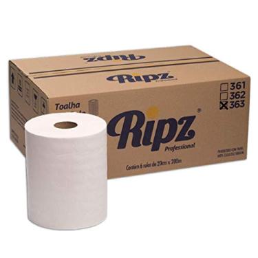 Imagem de Ripz Papel Toalha Bobina - Folha Simples Caixa Com 06 Rolos - 32G
