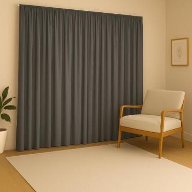 Imagem de Cortina Versátil 6,00Lx2,80A Decoração, Sala, Quarto, Escritório Estil
