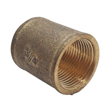 Imagem de Luva Com Rosca de 3/4 Conexão em Latão Amarela