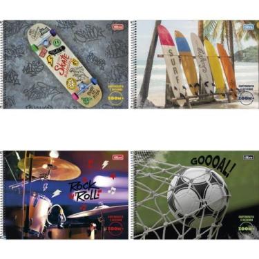 Imagem de Caderno Desenho Universitário Capa Dura Zoom+ 96 Folhas Masculino Espi