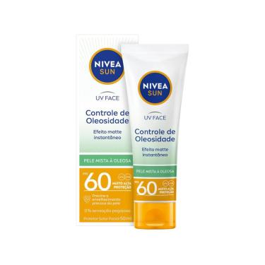 Imagem de Protetor Solar Facial Nivea Sun FPS 60 Beauty Expert Controle de Oleosidade 50g