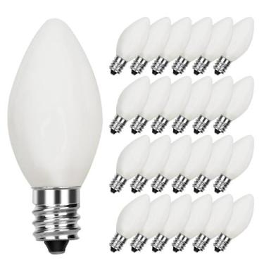 Imagem de Lâmpadas Doratale C7 E12 Base 5W 120V, pacote com 25