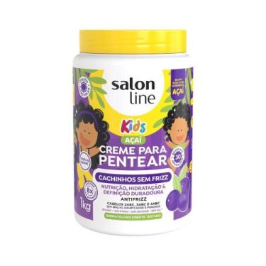 Imagem de Creme Para Pentear 1kg Cachos Kids Açai Salon Line