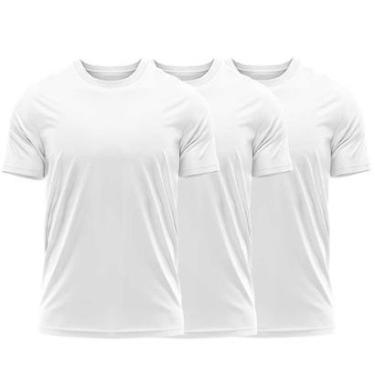 Imagem de Kit 3 Camisetas Dry Uv Masculina Blusa Camisa Fitness Academia Basica Lisa-Masculino