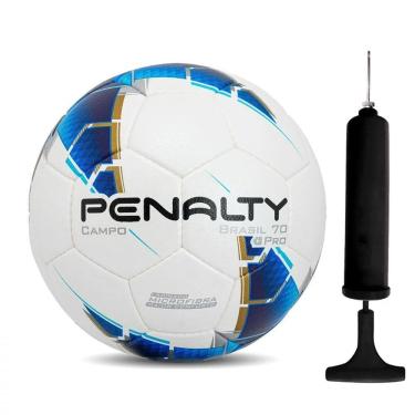Imagem de Kit Bola Campo Penalty Brasil 70 Pro XXIII + Bomba de Ar