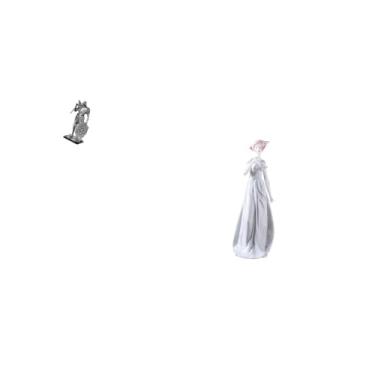 Imagem de Fenteer Estatueta Nórdica de Resina de Cavaleiro E Dama de Porcelana, Escultura de Arte Abstrata, Estátua de Moderna, Ornamento para Mesa, Armário, Pra