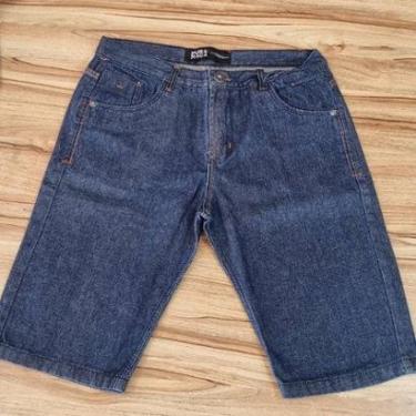 Imagem de Bermuda Masculina Jeans Premium Pura Raça Azul Escuro-Masculino