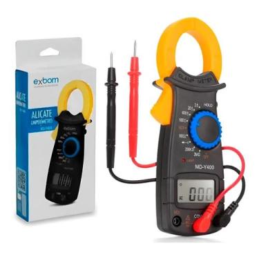 Imagem de Alicate Amperimetro Profissional Digital 600v Md-y400 Alicate Exbom