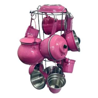 Imagem de Mini Panelinhas Com Paneleiros - L&L Cor:Rosa, Rosa