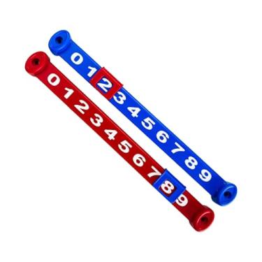 Imagem de Qraatosi Conjunto de 2 Marcadores de Pontuação para Pebolim, Nas Cores Vermelho E Azul, para Acompanhamento de Resultados em Ligas de Futebol de Mesa.