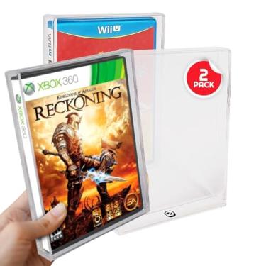 Imagem de Capa protetora de DVD de acrílico transparente para Sony PlayStation, Wii, Gamecube, PS2, Xbox Games, 4 mm de espessura, pacote com 2