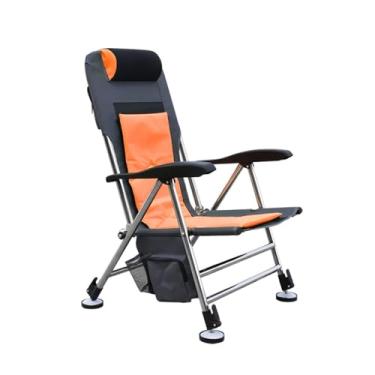 Imagem de Cadeira de pesca com encosto dobrável e pernas de levantamento, cadeira reclinável de pesca, acampamento, praia, cadeira reclinável, cadeira de acampamento (A)