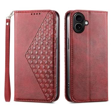 Imagem de Asuwish Capa de celular para iPhone 17 6,3 polegadas com protetor de tela de vidro temperado flip alça de pulso porta-cartão de crédito suporte robusto Folio cordão celular i Phone17 i17 17 capa