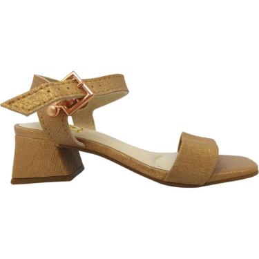 Imagem de Sandália Feminina Casual Social Dia a Dia Passeio Festa Com Glitter Salto Baixo Conforto Molekinha 2347.100