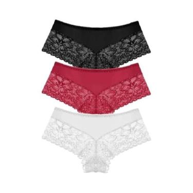 Imagem de Conjunto De Calcinhas Sexy De Renda Para Mulheres, G Strings Florais R