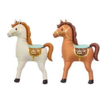 Imagem de Conjunto de balões infláveis Noble Pony Foil 4D, 2 peças para festa - 