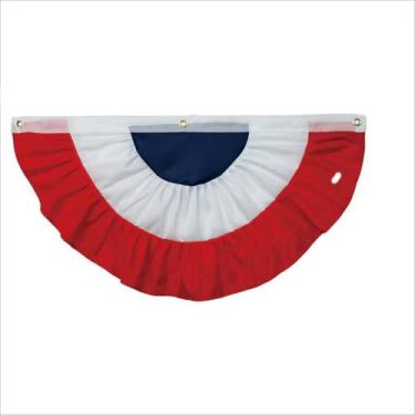 Imagem de Ventilador plissado tricolor Flag USA 45x90cm poliéster - Yiweisai