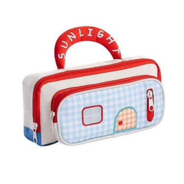 Imagem de Estojo de lápis de grande capacidade em tecido de design doméstico ver