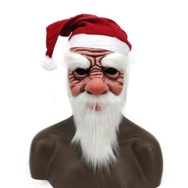 Imagem de Máscara de Halloween, chapéu de látex de cosplay de Papai Noel - yiwei