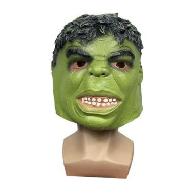 Imagem de Máscara de látex Green Hulks para festa à fantasia de carnaval de Hall