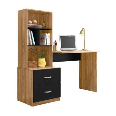 Imagem de Mesa Escrivaninha C/ Colméia Organizadora Quarto Escritório Estudo Tra