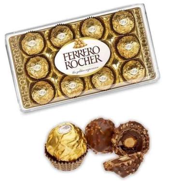 Imagem de Bombom ferrero rocher bandeja 12 unidades 150g
