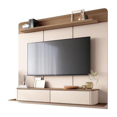 Imagem de Home Suspenso Galax Off White Castanho - Hb Móveis