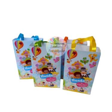 Imagem de kit sacolinha surpresa personalizada para aniversario lembrancinha dec