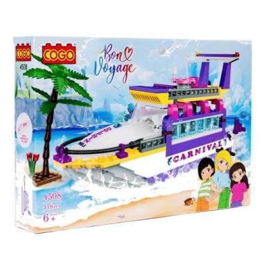 Imagem de Blocos de Montar Lancha Coleção Bon Voyage 318 pçs 4508 - COGO Dorémi