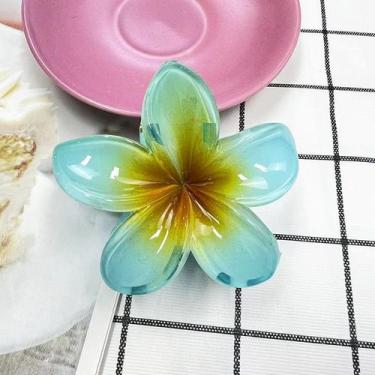 Imagem de Clip de Cabelo Flor Bauhinia-Estilo gradiente,design de tubarão,ideal 