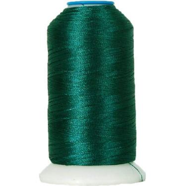 Imagem de Threadart Linha de bordado de máquina de poliéster da The Spool - 1000 m - 40 wt - Centenas de opções de cores - Abeto azul - Nº 325