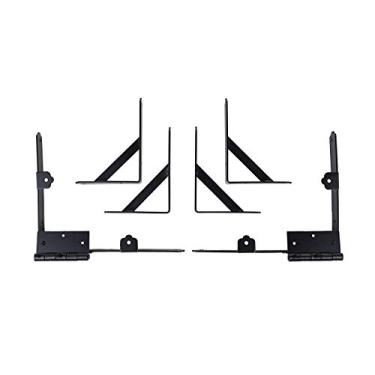 Imagem de Nuvo Iron GCBHK01 Kit de suporte para moldura de canto de portão, preto