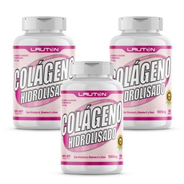 Imagem de Colageno Hidrolisado Premium - Kit 3 Potes De 180 Tabletes